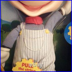 Disney Store Mickey Mouse Talking Train Conductor Plastic Pull String Doll RARE Disney Store Mickey Mouse Talking Train Conductor Plastic Pull String Doll RARE