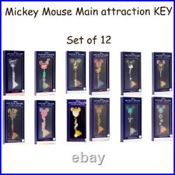 Disney Store Mickey Mouse The Main Attraction Keys Set Of 12 Opening Ceremony BN