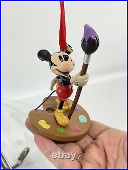 Disney Store Sketchbook 2015 Mickey Mouse With Paint Brush Ornament