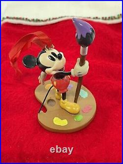 Disney Store Sketchbook 2015 Mickey Mouse With Paint Brush Ornament