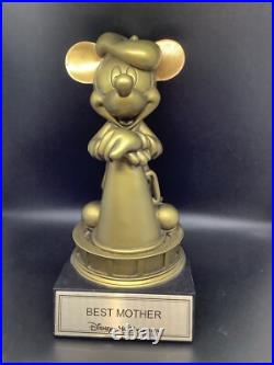 Disney Studios Mickey Mouse Bronze Figurine Large 10 Best Mother Plaque Rare