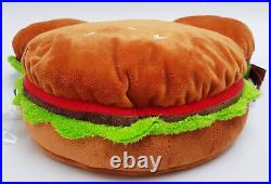 Disney Tokyo Resort Burger Mickey Mouse Hand Bag Shoulder Plush Hamburger Snacks