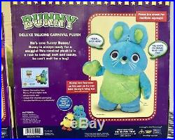 Disney Toy Story 4 Signature Collection BUNNY DUCKY Set Talking Carnival Plush