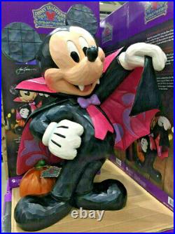 Disney Traditions 17 Inch Halloween Vampire Mickey Mouse Greeter Jim Shore NEW