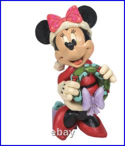 Disney Traditions 17 Inch Mickey / Minnie Mouse Xmas Christmas Greeter Statue Ji