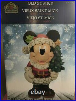 Disney Traditions Christmas Decor Mickey Mouse Old St Mick Jim Shore 17 Inch NEW