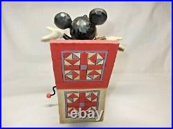 Disney Traditions Figure Mickey Mouse In The Box Jim Shore 4027950 with Tag