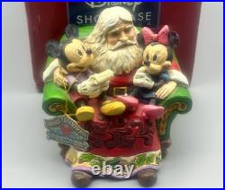 Disney Traditions Jim Shore Christmas Wishes Santa Mickey Minnie Mouse Figure