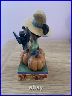 Disney Traditions Jim Shore Mickey Mouse Harvest Scarecrow Boxed