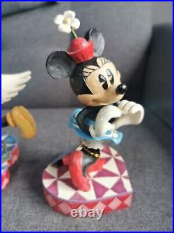 Disney Traditions Jim Shore Mickey Mouse Love is in the Air & Minnie I Heart U