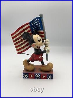 Disney Traditions Jim Shore Mickey Mouse Old Glory Figurine Boxed 4032875