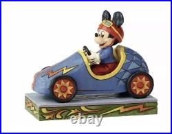 Disney Traditions Jim Shore Mickey Mouse Race Car Mickey Takes The Lead 6000974