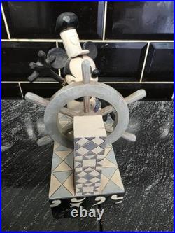 Disney Traditions Jim Shore Steamboat Willie Mickey Mouse Figurine Ahoy Mickey