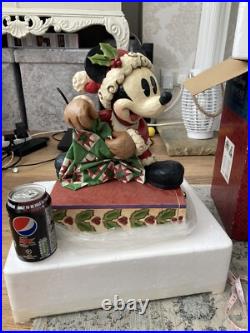 Disney Traditions Large Mickey Mouse, Santa, Rare, Jim shore, Figurine, Statue