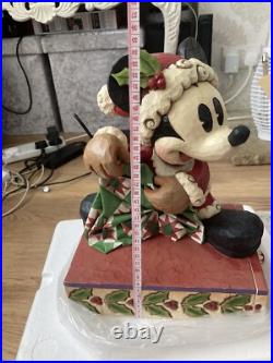 Disney Traditions Large Mickey Mouse, Santa, Rare, Jim shore, Figurine, Statue