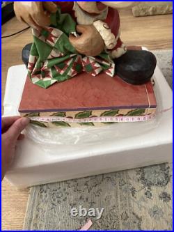 Disney Traditions Large Mickey Mouse, Santa, Rare, Jim shore, Figurine, Statue