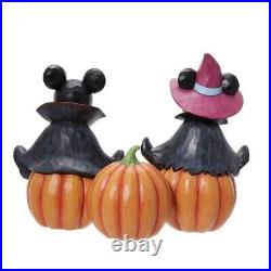 Disney Traditions Mickey & Minnie Mouse Boo Glow in Dark Pumpkin Halloween