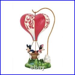 Disney Traditions Mickey & Minnie Mouse Heart Hot Air Balloon Figure 6011916 New