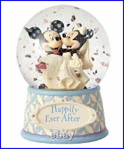 Disney Traditions Mickey & Minnie Wedding Waterball Happily Ever After