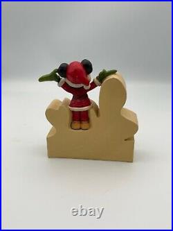 Disney Traditions Mickey Mouse Christmas Joy Word Plaque Figurine Rare 4033261