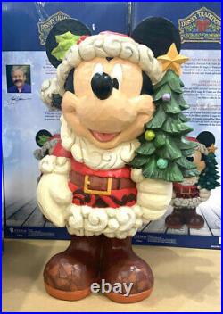 Disney Traditions Mickey Mouse Old St. Mick Christmas Santa Greeter Jim Shore