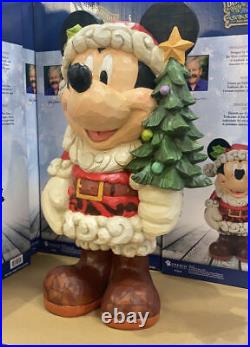 Disney Traditions Mickey Mouse Old St. Mick Christmas Santa Greeter Jim Shore