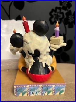 Disney Traditions Mickey Mouse With Birthday Cake Figurine Rare Boxed 4033281