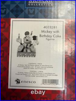 Disney Traditions Mickey Mouse With Birthday Cake Figurine Rare Boxed 4033281