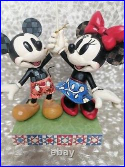 Disney Traditions, Patriotic, Mickey & Minnie UK, Figurine
