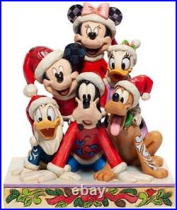 Disney Traditions Piled High Holiday Cheer Figurine Xmas Mickey & Friends