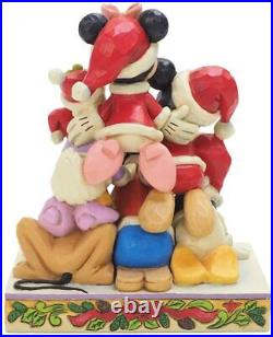 Disney Traditions Piled High Holiday Cheer Figurine Xmas Mickey & Friends