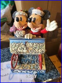 Disney Traditions Sleigh Ride Mickey & Minnie Rare