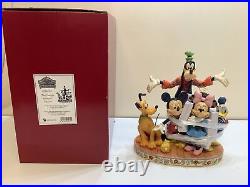 Disney Traditions The Gangs All Here Figurine Large Ornament Mickey Mouse NEW