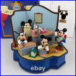 Disney Vintage Mickey Mouse Schmid Music Box Whistle While You Work 48453