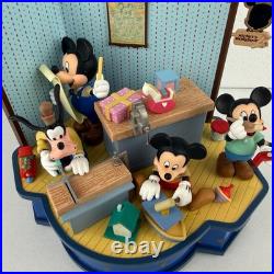 Disney Vintage Mickey Mouse Schmid Music Box Whistle While You Work 48453