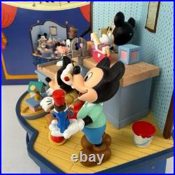 Disney Vintage Mickey Mouse Schmid Music Box Whistle While You Work 48453