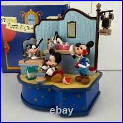 Disney Vintage Mickey Mouse Schmid Music Box Whistle While You Work 48453