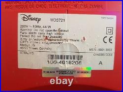 Disney Vintage TV Mickey Mouse MD3721 Colour Television 14 HTF Red Yellow