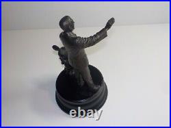 Disney Walt Disney & Mickey Mouse bronze Partners Statue 8.5 Hard To Find