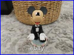 Disney We Kiss Minnie and Mickey Mouse Bride & Groom Bobblehead Wedding