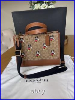 Disney X Coach Dempsey Bag In Signature Jacquard With Mickey Mouse Print