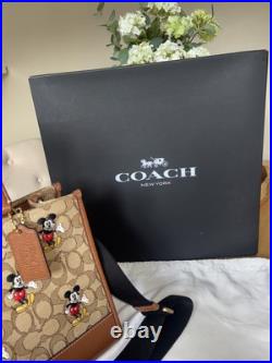 Disney X Coach Dempsey Bag In Signature Jacquard With Mickey Mouse Print