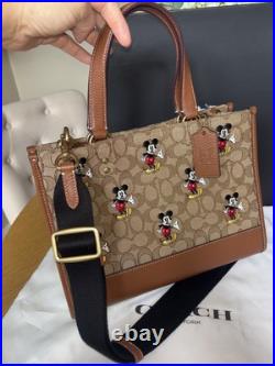 Disney X Coach Dempsey Bag In Signature Jacquard With Mickey Mouse Print