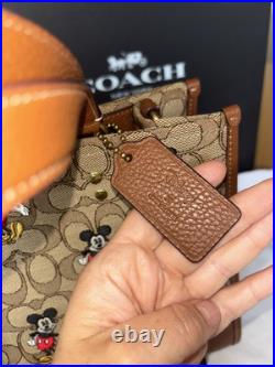 Disney X Coach Dempsey Bag In Signature Jacquard With Mickey Mouse Print