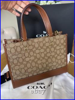 Disney X Coach Dempsey Bag In Signature Jacquard With Mickey Mouse Print