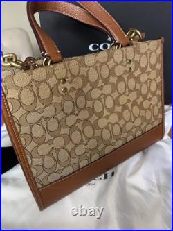 Disney X Coach Dempsey Bag In Signature Jacquard With Mickey Mouse Print