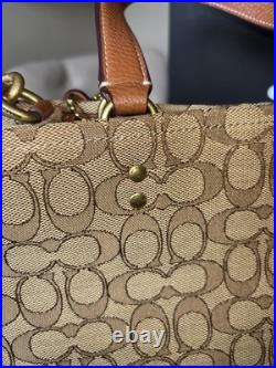 Disney X Coach Dempsey Bag In Signature Jacquard With Mickey Mouse Print