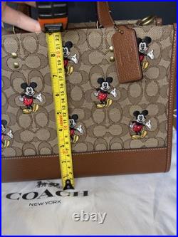 Disney X Coach Dempsey Bag In Signature Jacquard With Mickey Mouse Print