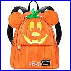 Disney X Loungefly Disney Parks Halloween 2019 Mickey Mouse Pumpkin Backpack NEW
