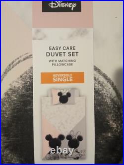 Disney mickey & minnie Mouse duvet Cover set single